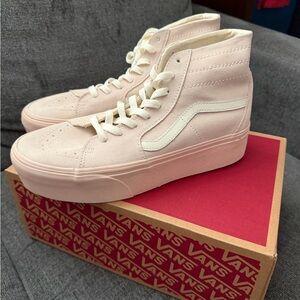 Vans Sk8-Hi Tapered Stackform Suede VN0A5JMKBXO Platform Soft Pink Women’s 9.5